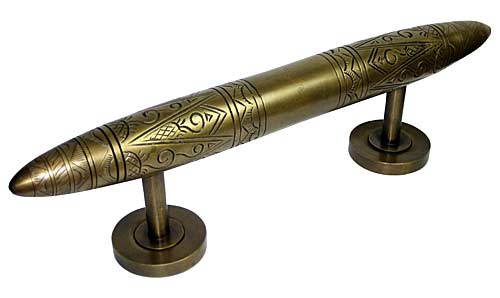 Appliance Pulls (Sub-Zero Handles) | Handcrafted Hardware 4-1/8″ (105mm) Center-to-Center Medium Torpedo Pull – 8-1/8″ (206mm) Overall Length (Antique Brass) Appliance Pulls (Sub-Zero Handles) Appliance Pulls (Sub-Zero Handles)