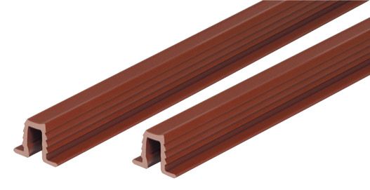 Cabinet Door Track | 48″ (1219mm) Plastic Guide Track – SET (Brown) Cabinet Door Track Cabinet Door Track