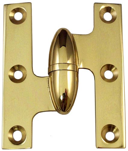 Cabinet Hinges | 2-1/2″ (64mm) x 2″ (51mm) Olive Knuckle Hinge Cabinet Hardware Black-Matte/Brass-Antique/Brass-Polished/Brass-Polished - Lifetime/Brass-Unlacquered/Bronze-Oil Rubbed/Chrome-Polished/Chrome-Satin/Nickel-Antique/Nickel-Polished/Nickel-Satin