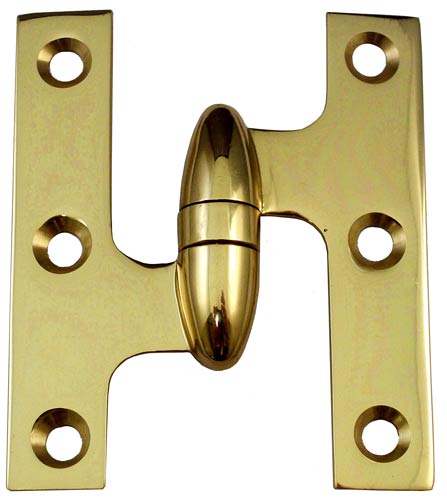 Cabinet Hinges | 3″ (76mm) x 2-1/2″ (64mm) Olive Knuckle Hinge Cabinet Hardware Black-Matte/Brass-Antique/Brass-Polished/Brass-Polished - Lifetime/Brass-Unlacquered/Bronze-Oil Rubbed/Chrome-Polished/Chrome-Satin/Nickel-Antique/Nickel-Polished/Nickel-Satin