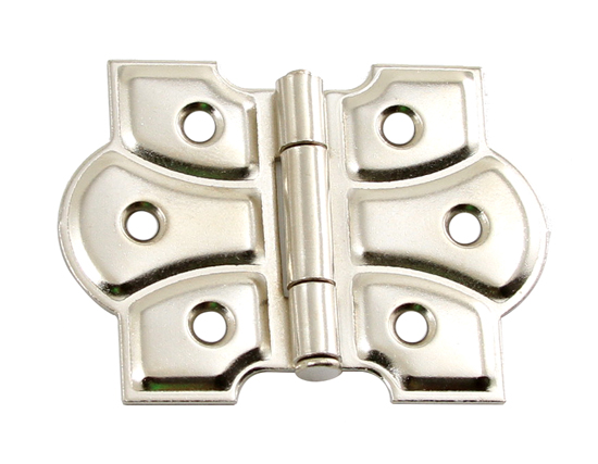 Cabinet Hinges | Flush Mount Non-Self Closing Cabinet Hinge – PAIR (Polished Nickel) Cabinet Hardware Cabinet Hinges