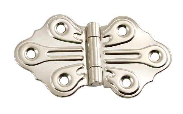 Cabinet Hinges | Flush Mount Non-Self Closing Cabinet Hinge – PAIR (Polished Nickel) Cabinet Hardware Cabinet Hinges