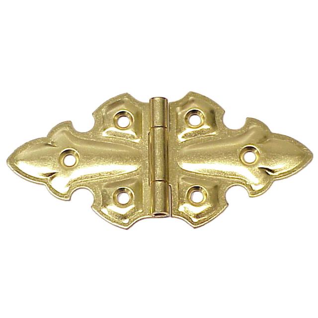 Cabinet Hinges | Flush Mount Non-Self Closing Cabinet Hinge – PAIR (Unlacquered Polished Brass) Cabinet Hardware Cabinet Hinges