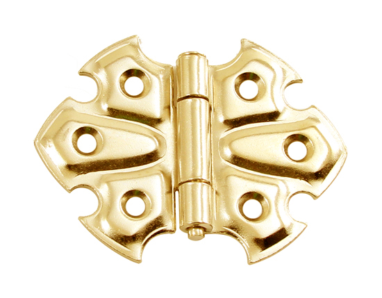 Cabinet Hinges | Flush Mount Non-Self Closing Cabinet Hinge – PAIR (Unlacquered Polished Brass) Cabinet Hardware Cabinet Hinges