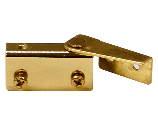 Cabinet Hinges | Glass Door Pivot Hinge – For 3/16″-1/4″ (4-6mm) Glass Thickness – PAIR (Polished Brass) Cabinet Hardware Cabinet Hinges