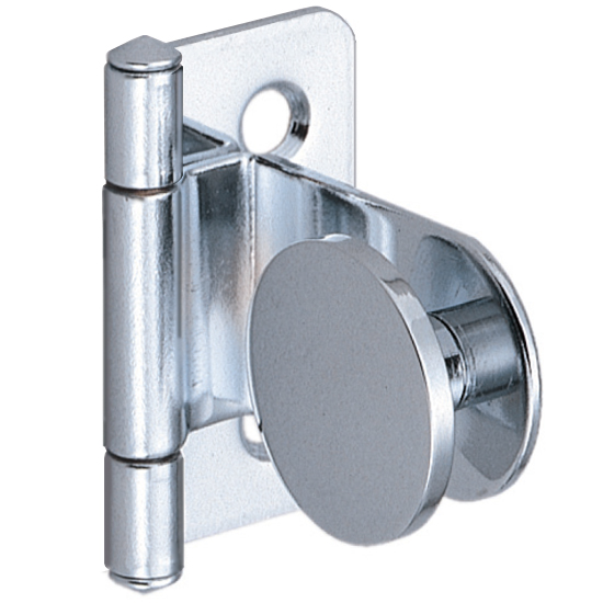 Cabinet Hinges | Inset Partial Wrap Non-Self Closing Glass Door Hinge – EACH (Polished Chrome) Cabinet Hardware Cabinet Hinges