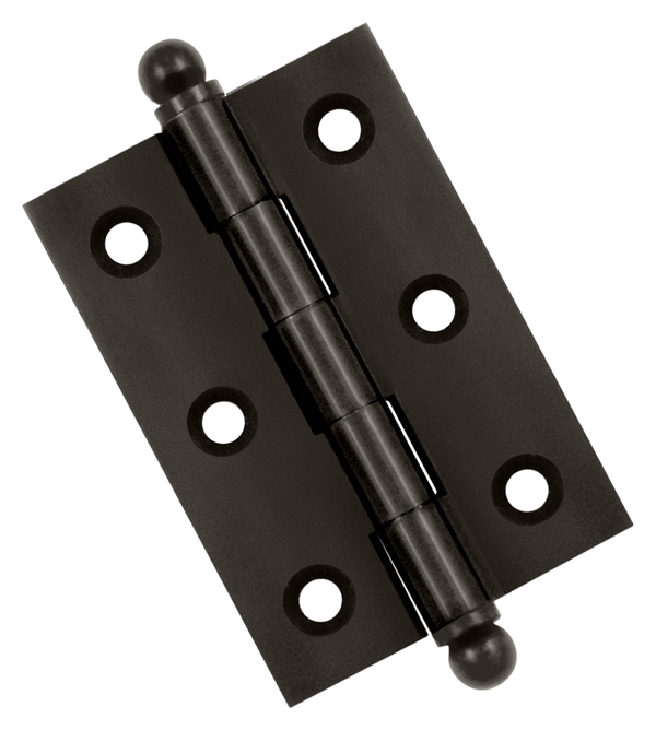 Cabinet Hinges | Solid Brass 2-1/2″ (64mm) x 1-11/16″ (43mm) Flush/Full Inset Non-Self Closing Ball Tip Cabinet Hinge Cabinet Hardware Black-Matte/Brass-Antique/Brass-Polished/Brass-Polished - Lifetime/Brass-Unlacquered/Bronze-Oil Rubbed/Chrome-Polished/Chrome-Satin/Nickel-Antique/Nickel-Polished/Nickel-Satin