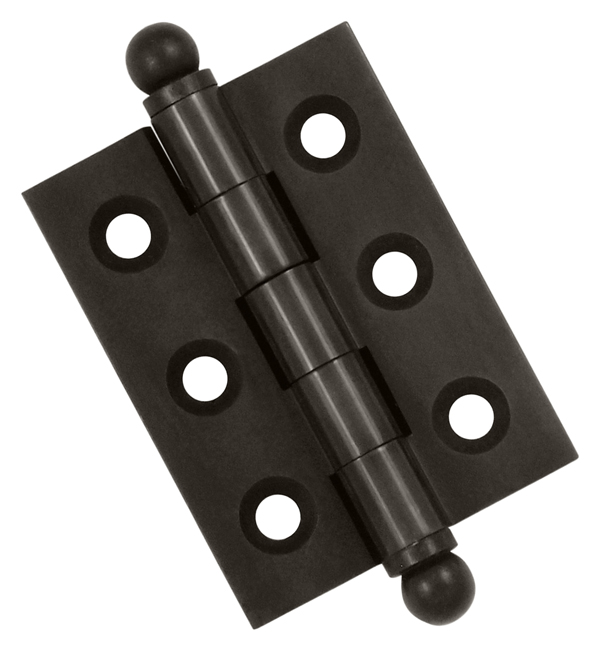 Cabinet Hinges | Solid Brass 2″ (51mm) x 1-1/2″ (38mm) Flush/Full Inset Non-Self Closing Ball Tip Cabinet Hinge Cabinet Hardware Brass-Antique/Brass-Polished/Brass-Polished - Lifetime/Brass-Unlacquered/Bronze-Oil Rubbed/Chrome-Polished/Chrome-Satin/Nickel-Antique/Nickel-Polished/Nickel-Satin