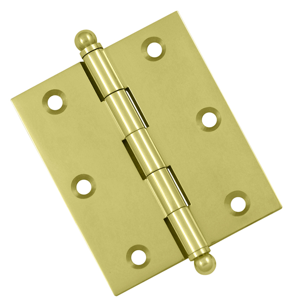 Cabinet Hinges | Solid Brass 3″ (76mm) x 2-1/2″ (64mm) Flush/Full Inset Non-Self Closing Ball Tip Cabinet Hinge Cabinet Hardware Black-Matte/Brass-Antique/Brass-Polished/Brass-Polished - Lifetime/Brass-Unlacquered/Bronze-Oil Rubbed/Chrome-Polished/Chrome-Satin/Nickel-Antique/Nickel-Polished/Nickel-Satin