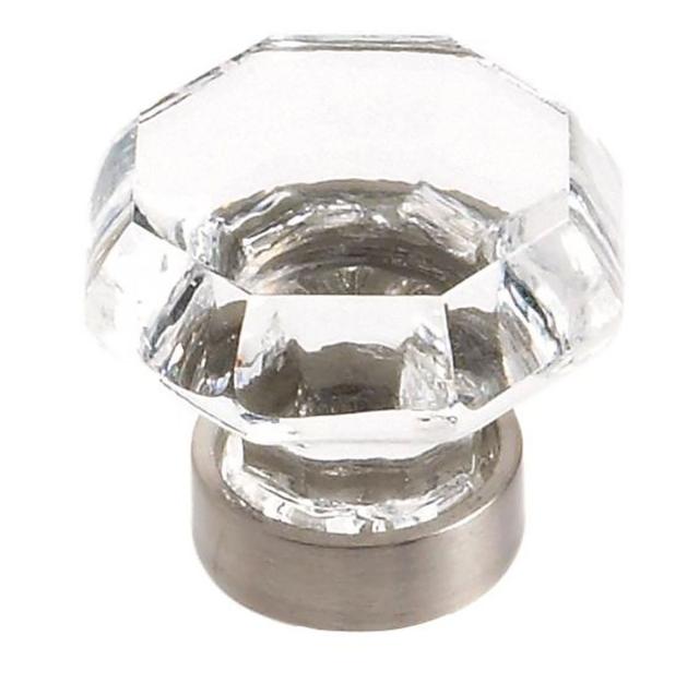 Cabinet Knobs & Pulls | 1-1/4″ (32mm) Clear Glass Cabinet Knob Cabinet Hardware Bronze-Medium/Bronze-Oil Rubbed/Clear Glass-Crystal/Golden Champagne