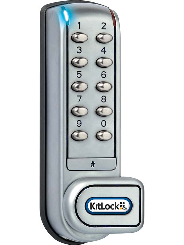 Cabinet Locks | Heavy-Duty Electronic Cabinet/Locker Lock – (Silver/Grey) Cabinet Hardware Cabinet Locks