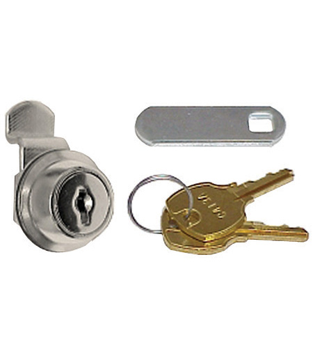 Cabinet Locks | National 7/16″ Disc Tumbler Cylinder Cam Cabinet Lock with Keyed Options (Nickel) Cabinet Hardware Cabinet Locks