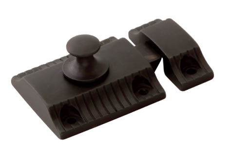 Catches, Latches & Bumpers | 1-3/4″ (44mm) Cabinet Latch (Black Iron) Cabinet Hardware Catches, Latches & Bumpers