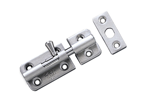 Catches, Latches & Bumpers | 2-3/8″ (60mm) Spring Loaded Barrel Bolt (Satin Stainless Steel) Cabinet Hardware Catches, Latches & Bumpers