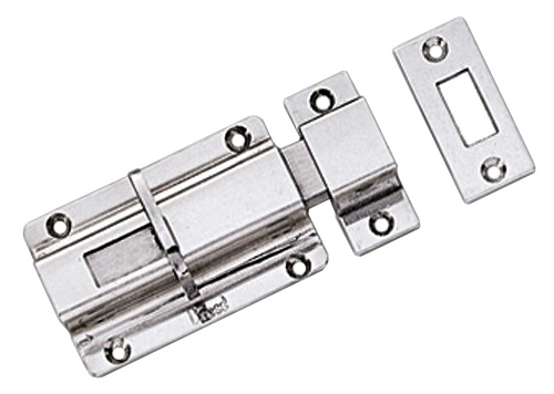 Catches, Latches & Bumpers | 304 Stainless Steel Slide Bolt (Satin) Cabinet Hardware Catches, Latches & Bumpers