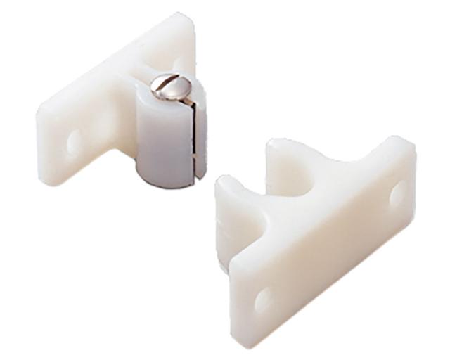 Catches, Latches & Bumpers | Adjustable Knuckle Catch  – EACH (White) Cabinet Hardware Catches, Latches & Bumpers