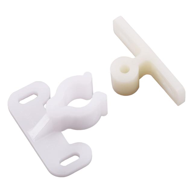 Catches, Latches & Bumpers | Adjustable Knuckle Catch  – EACH (White) Cabinet Hardware Catches, Latches & Bumpers