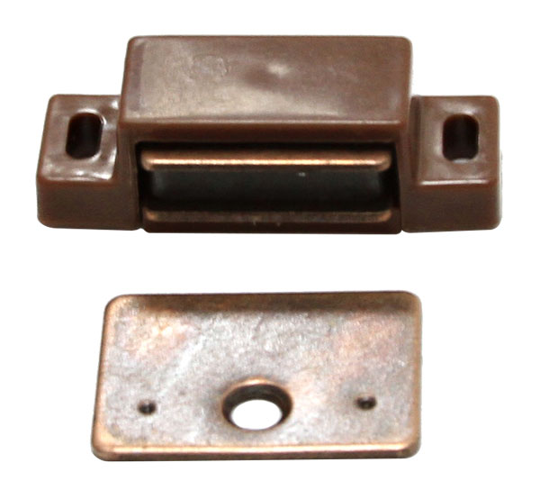 Catches, Latches & Bumpers | Magnetic Cabinet Catch (Brown) Cabinet Hardware Catches, Latches & Bumpers