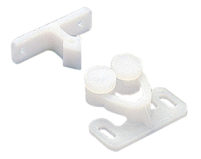 Catches, Latches & Bumpers | Rotary Catch  – EACH (White) Cabinet Hardware Catches, Latches & Bumpers