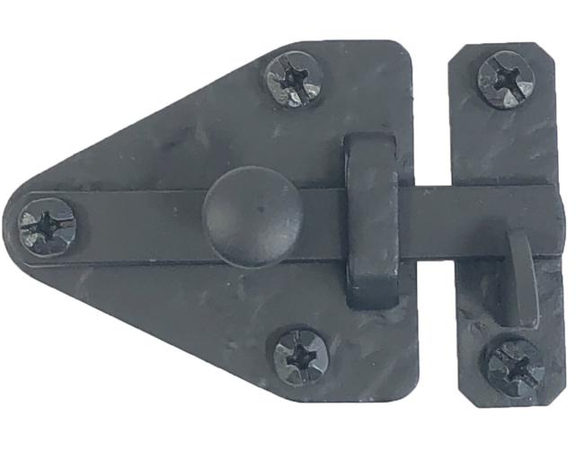 Catches, Latches & Bumpers | Rough Iron Cabinet Latch (Black) Cabinet Hardware Catches, Latches & Bumpers