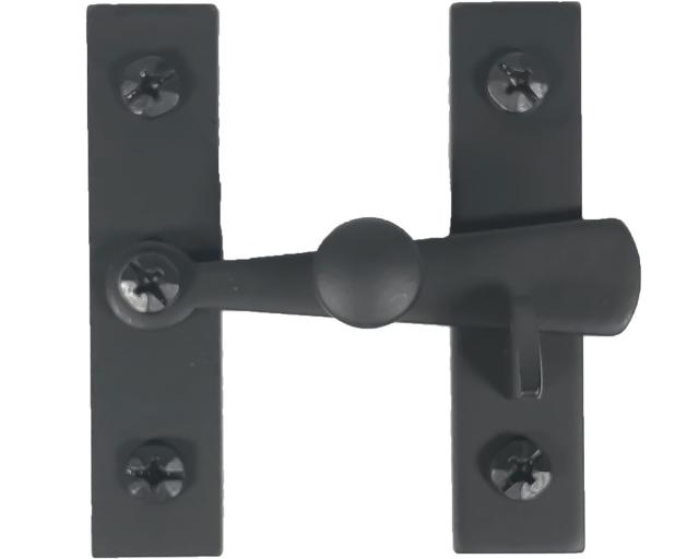 Catches, Latches & Bumpers | Smooth Iron Cabinet Latch (Black) Cabinet Hardware Catches, Latches & Bumpers