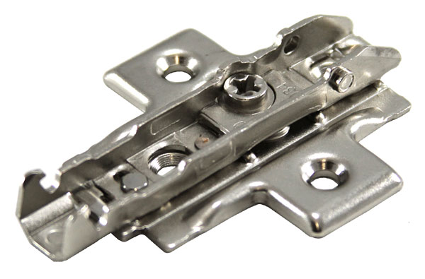 Concealed European Hinges | 02MM Wing Base Plate – EACH (4-Point Fixing, Screw-in, Steel) Cabinet Hardware Concealed European Hinges