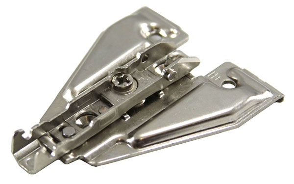 Concealed European Hinges | 1.5MM Face Frame Base Plate – EACH (2-Point Fixing, Screw-in, Steel) Cabinet Hardware Concealed European Hinges