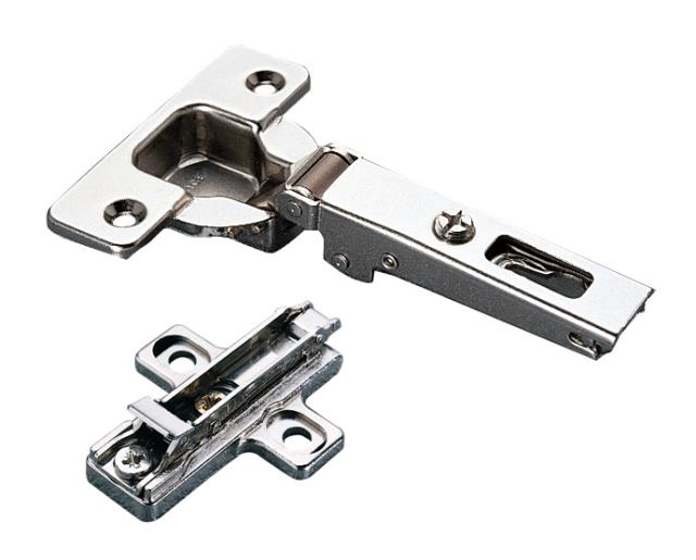 Concealed European Hinges | Hinge and Plate (110° – Euro Box Const – Full Overlay – Screw-On) Cabinet Hardware Concealed European Hinges