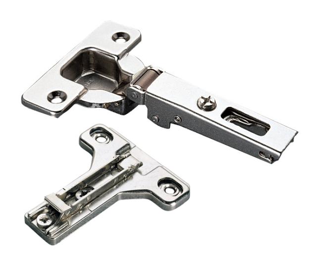 Concealed European Hinges | Hinge and Plate (110° – Face Frame – 11/16″-3/4″ Overlay – Screw-On) Cabinet Hardware Concealed European Hinges