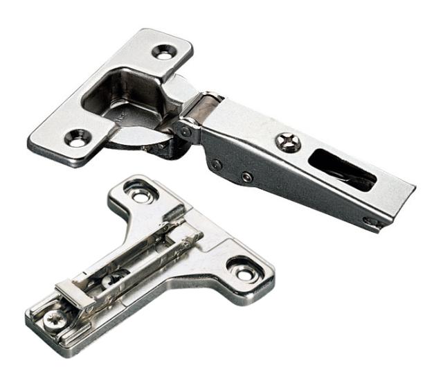 Concealed European Hinges | Hinge and Plate (110° – Face Frame – 1/2″-9/16″ Overlay – Screw-On) Cabinet Hardware Concealed European Hinges