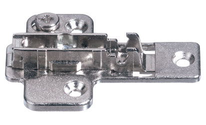 Concealed European Hinges | (Mepla CS) 2MM Cam Base Plate – EACH (3-Point Fixing, Screw-in, Steel) Cabinet Hardware Concealed European Hinges