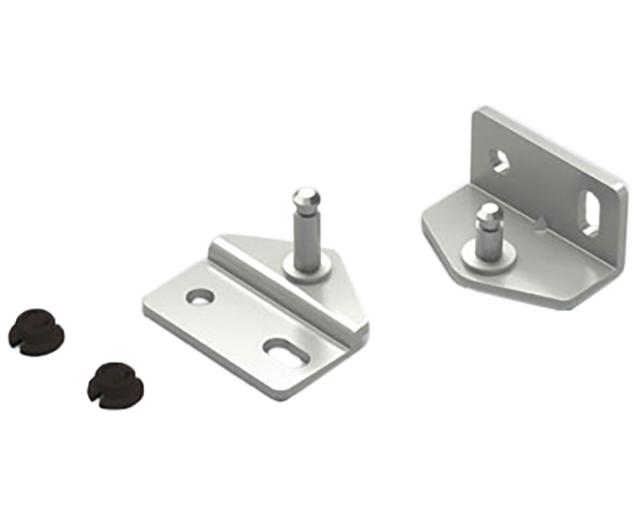 Lid Stays, Lid Hinges & Lid Supports | Brackets for SUG-L-FS140 Lid Stays  – PAIR (Polished Stainless) Cabinet Hardware Lid Stays, Lid Hinges & Lid Supports