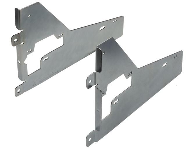 Lid Stays, Lid Hinges & Lid Supports | Face Frame Adapter for F-20 & L-80 Lifter Systems – SET (Nickel) Cabinet Hardware Lid Stays, Lid Hinges & Lid Supports