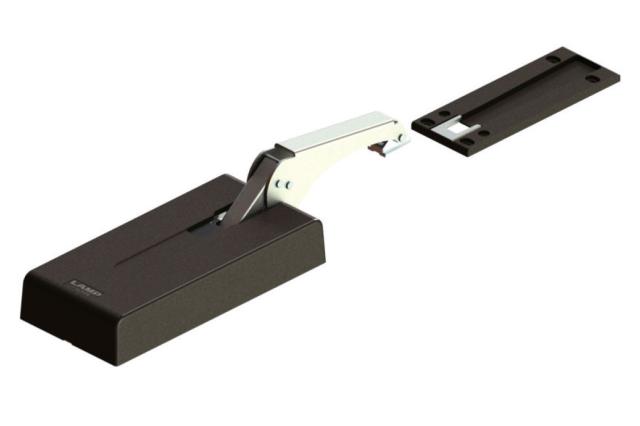 Lid Stays, Lid Hinges & Lid Supports | Heavy-Duty Bar or Countertop Lift Assist Damper – EACH (Dark Brown/Nickel) Cabinet Hardware Lid Stays, Lid Hinges & Lid Supports