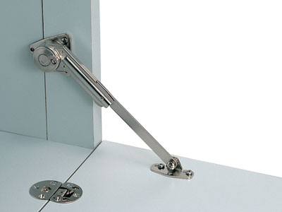 Lid Stays, Lid Hinges & Lid Supports | NSDX-10 Lapcon Adjustable Soft-Down Lid Stay – PAIR (Bright Nickel) Cabinet Hardware Lid Stays, Lid Hinges & Lid Supports