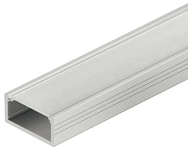 Under Cabinet Lighting | 98-3/8″ (2499mm) Surface Mount 2190 Profile with Milk Diffuser for LED Flexible Strip Lights – EACH (Aluminum) Cabinet Hardware Under Cabinet Lighting