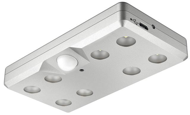 Under Cabinet Lighting | LED 9004 Light with Rechargable Battery & Motion Detector – EACH (Silver) Cabinet Hardware Under Cabinet Lighting