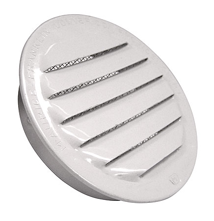 Vents & Louvers | 2″ (51mm) Louver & Screen Vent – EACH (White) Cabinet Hardware Vents & Louvers