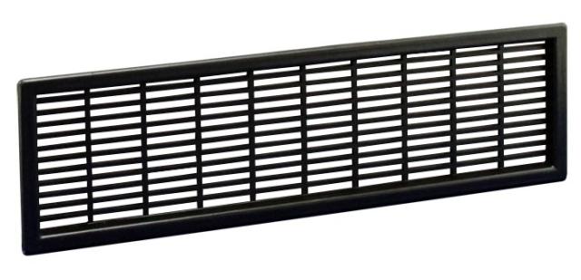 Vents & Louvers | 2-5/8″ (67mm) x 9″ (229mm) Ventilation Grommet – EACH (Black) Cabinet Hardware Vents & Louvers