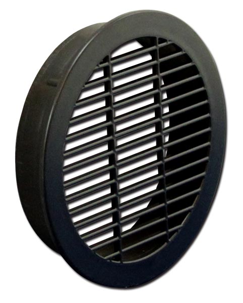 Vents & Louvers | 3″ (76mm) Round Ventilation Grommet – EACH (Black) Cabinet Hardware Vents & Louvers