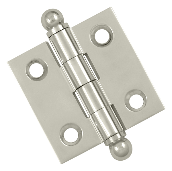 Cabinet Hinges | Solid Brass 1-1/2″ (38mm) x 1-1/2″ (38mm) Flush/Full Inset Non-Self Closing Ball Tip Cabinet Hinge Cabinet Hardware Brass-Antique/Brass-Polished/Brass-Polished - Lifetime/Brass-Unlacquered/Bronze-Oil Rubbed/Chrome-Polished/Chrome-Satin/Nickel-Antique/Nickel-Polished/Nickel-Satin