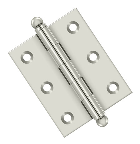 Cabinet Hinges | Solid Brass 2-1/2″ (64mm) x 2″ (51mm) Flush/Full Inset Non-Self Closing Ball Tip Cabinet Hinge Cabinet Hardware Brass-Antique/Brass-Polished/Brass-Polished - Lifetime/Brass-Unlacquered/Bronze-Oil Rubbed/Chrome-Polished/Chrome-Satin/Nickel-Antique/Nickel-Polished/Nickel-Satin