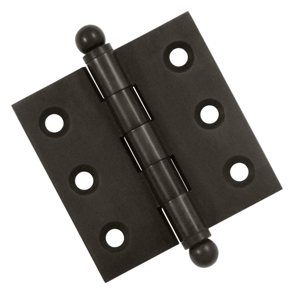 Cabinet Hinges | Solid Brass 2″ (51mm) x 2″ (51mm) Flush/Full Inset Non-Self Closing Ball Tip Cabinet Hinge Cabinet Hardware Brass-Antique/Brass-Polished/Brass-Polished - Lifetime/Brass-Unlacquered/Bronze-Oil Rubbed/Chrome-Polished/Chrome-Satin/Nickel-Antique/Nickel-Polished/Nickel-Satin