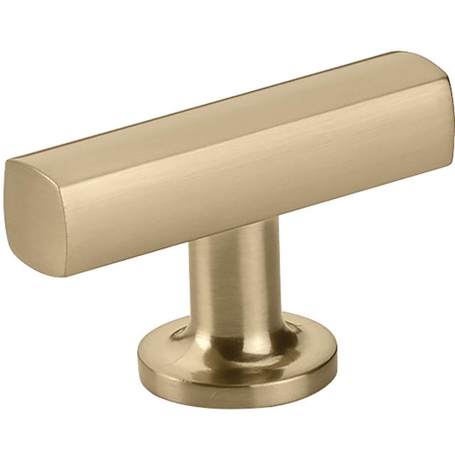 Cabinet Knobs & Pulls | Urban Modern 2″ (51mm) Freestone Cabinet T-Knob (Satin Brass) Cabinet Hardware Cabinet Knobs & Pulls