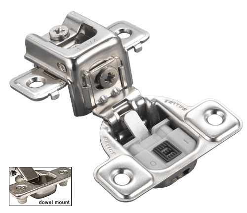 Concealed European Hinges | Face-Frame Hinge (1-1/4" Overlay, Soft-Closing, Doweled)