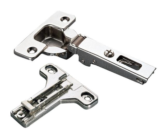 Concealed European Hinges | Hinge and Plate (110° – Face Frame – 5/8″ Overlay – Screw-On) Cabinet Hardware Concealed European Hinges